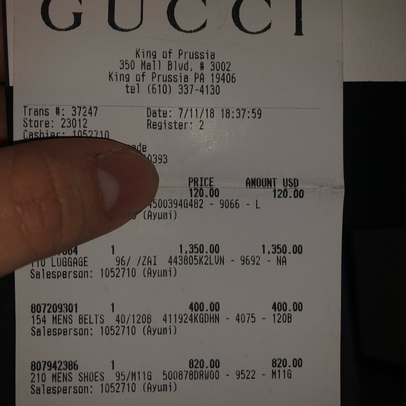 GG Supreme Stripe Gucci Backpack - Picture 4 of 4